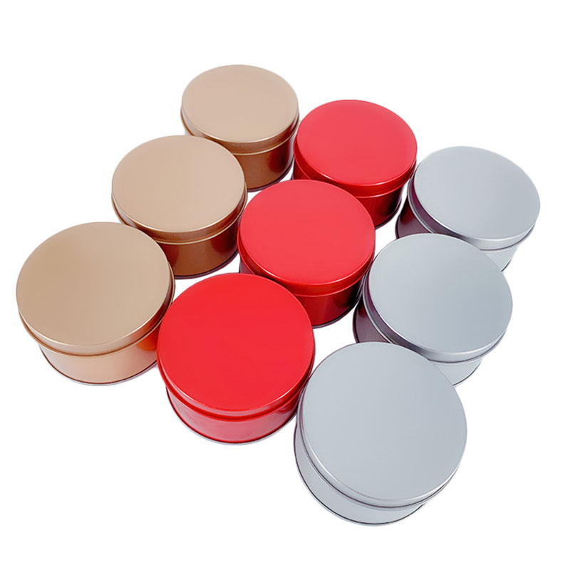 Elintarvikerros Candy Metal Cans Tinplate Round Tin Box 75 * 40mm